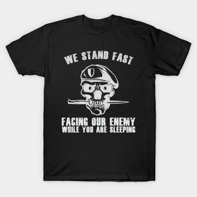 We Stand Fast - Dark Shirt T-Shirt by SheepDog